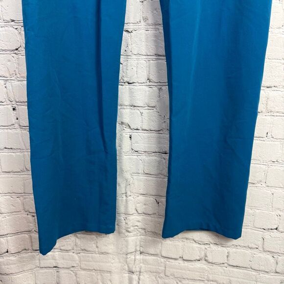 FIGS Livingston High Waisted Technical Women's Blue Scrub Pants Size Medium - Picture 3 of 7